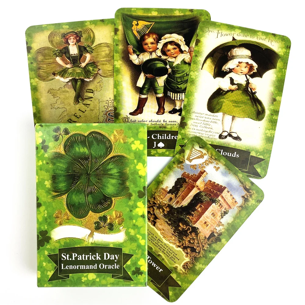 

St.Patrick Day Lenormand Oracle Spirit Of The Animals Light Visions Tarot Messages From Your Angels Oracle Deck