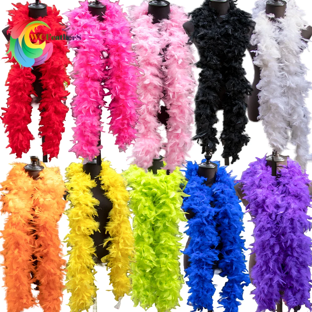 2Yards Natural Fluffy Turkey Feather Boa Plumas Costume Party Decorative  Colored Feathers for Crafts Wedding Festival Shawl 60G - AliExpress