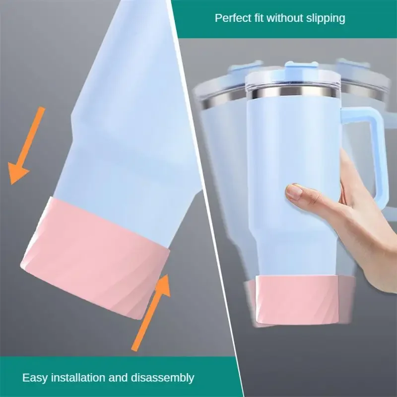 4Pack 2pcs Straw Cover Cap,6Pcs Silicone Spill Proof Stopper,1Pcs Silicone Bottle Boot Sleevepcs Stanley Cup Accessories Set