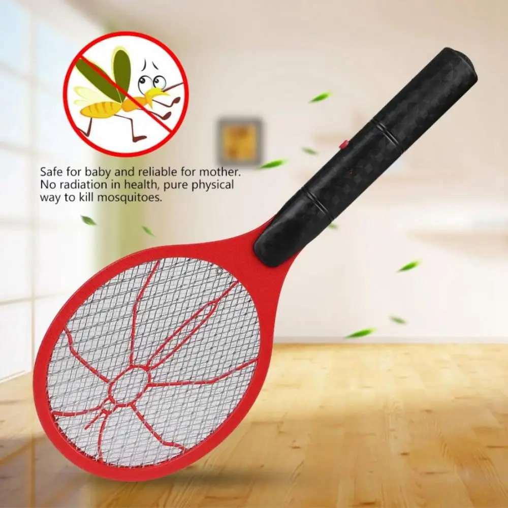 Electric Mosquito Racket Killer Electric Fly Swatter Fryer Flies Cordless Battery Power Bug Zapper Insects Racket Kills Home Bug