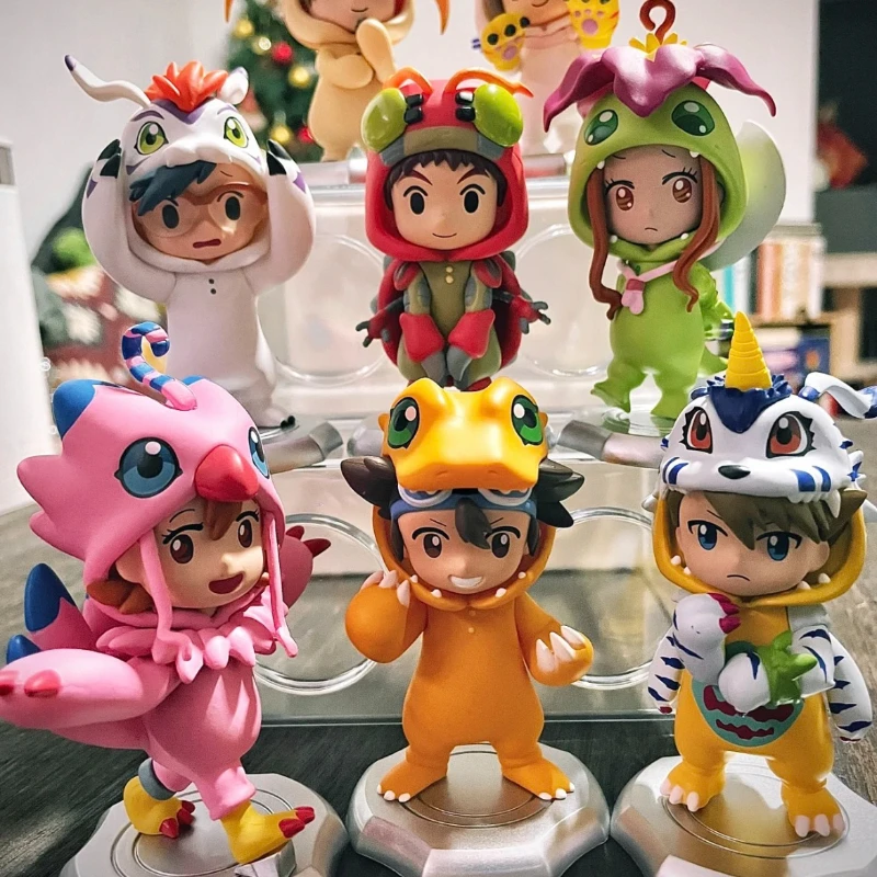 

Digimon Adventure Figure Doll Cartoon Anime Cos Agumon Gabumon Palmon Kawaii Model Toy Collection high quality Surprise Gift