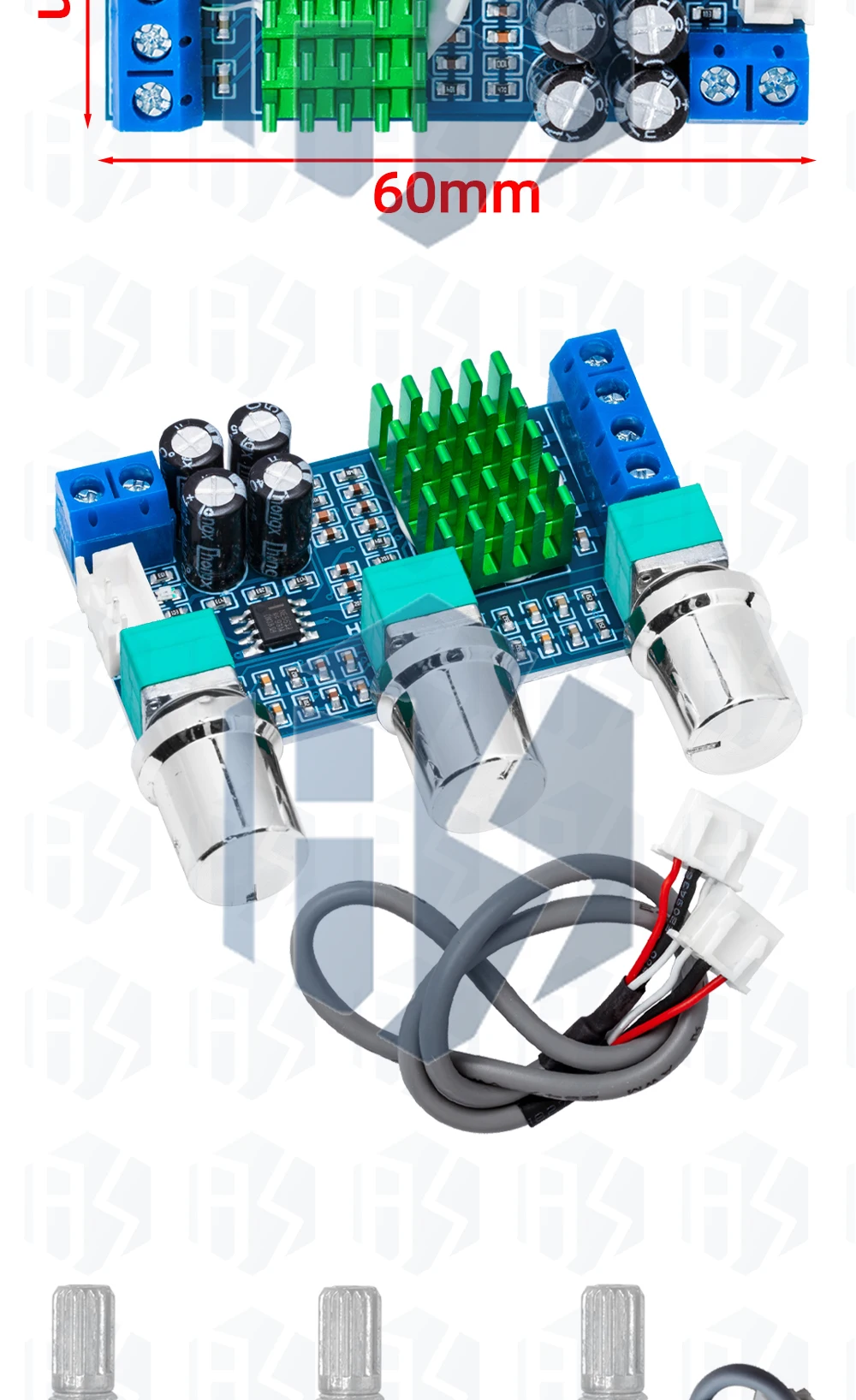 XH-M567 TPA3116D2 Dual-kanal Stereo High Power Digital Audio Power Verstärker Bord Audio Power Verstärker Bord 80W * 2 – Detail 8