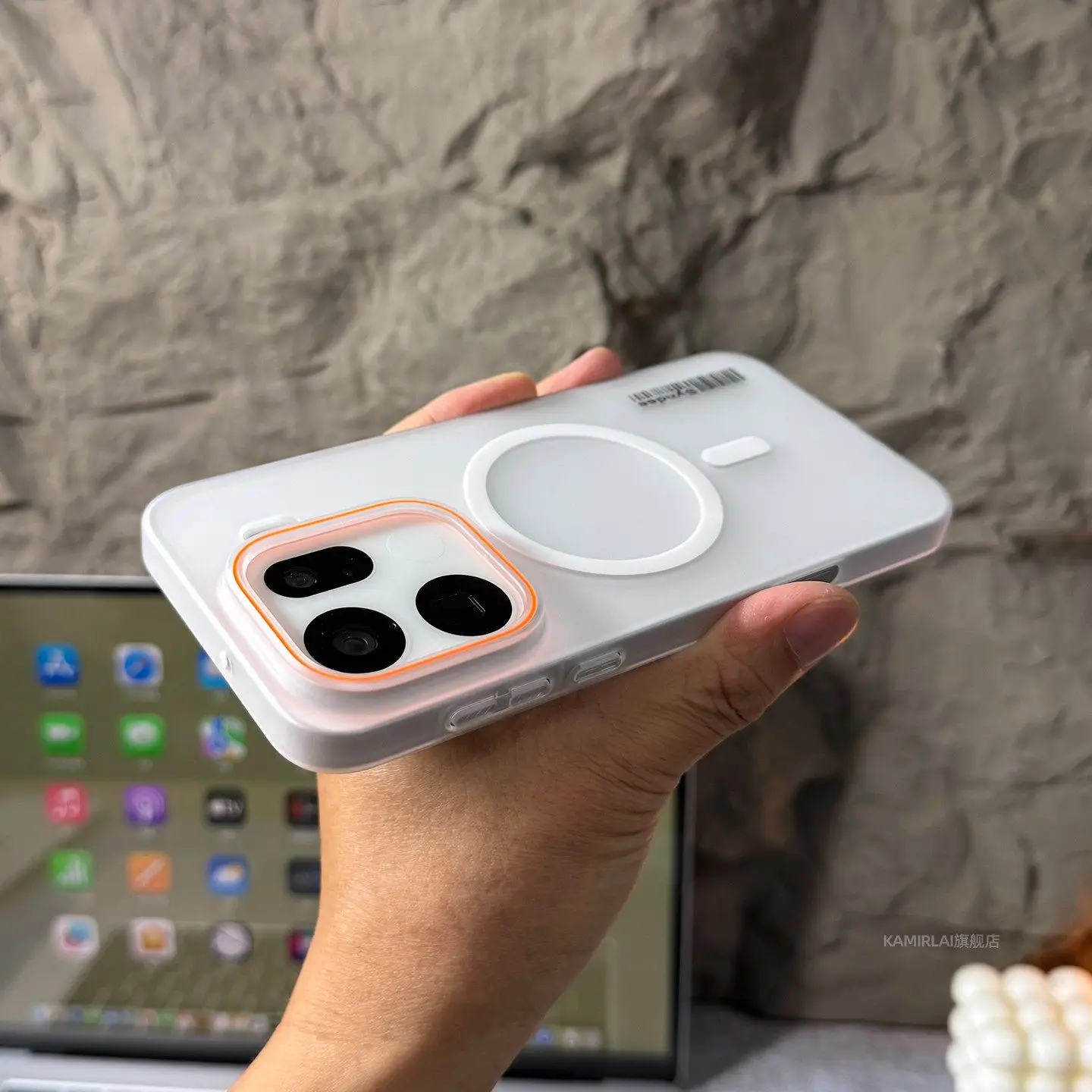 Frosted Magnetic Translucent Ultra-Thin PC Phone Case with Wireless Charging Compatibility