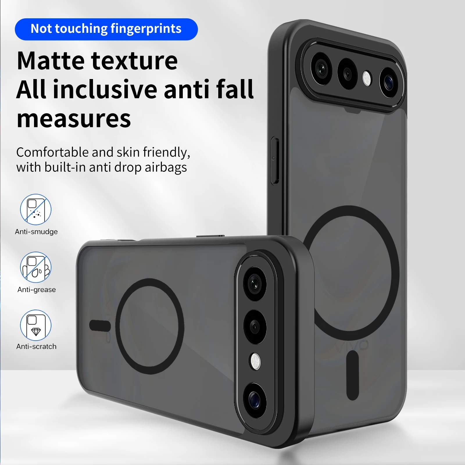 Luxury Matte Translucent Case with Magsafe Wireless Charging Compatibility
