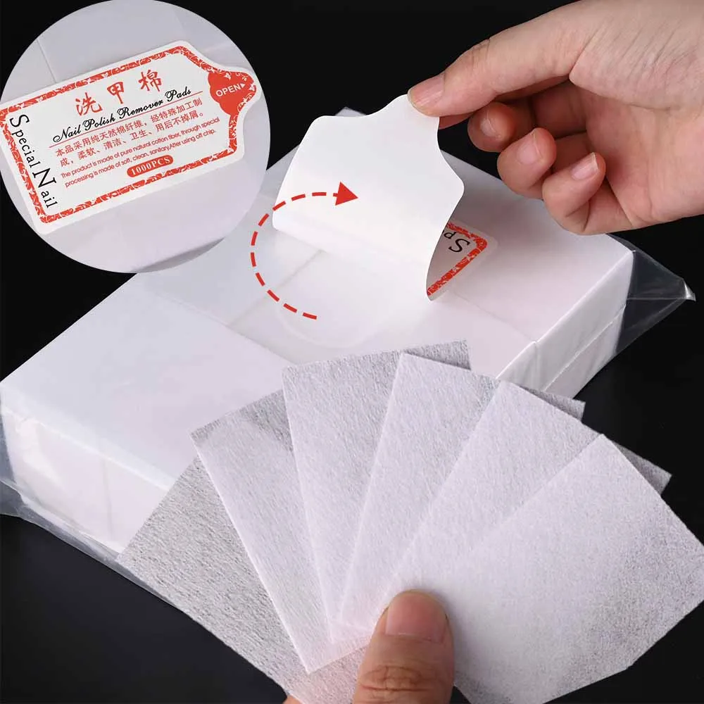 Lint-Free Nail Cotton Wipes for Gel Polish