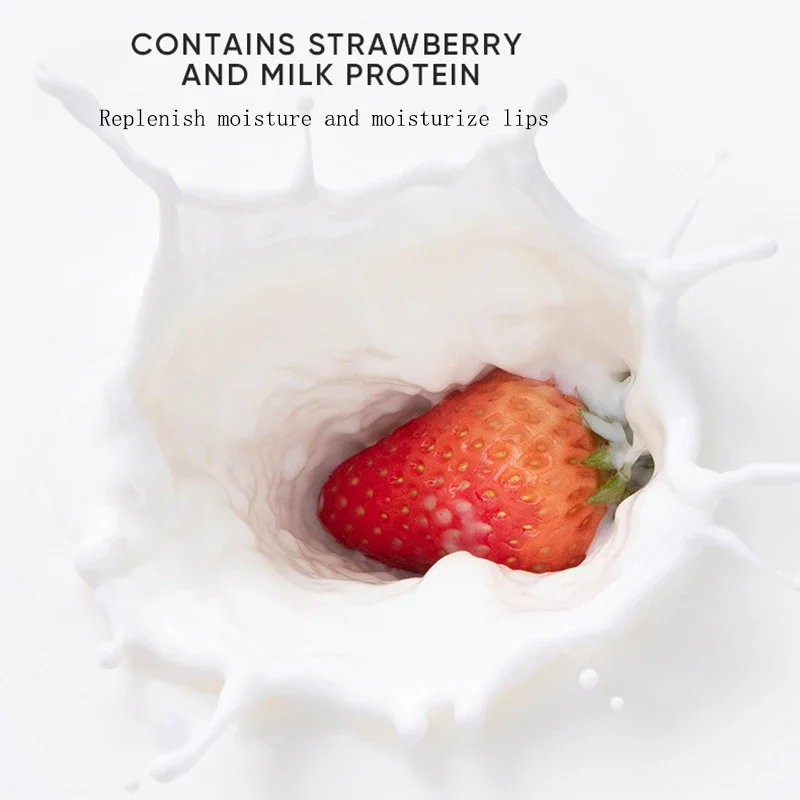 Daily Care Strawberry Milk Lip Balm Nourishing Repairing Improve Chapped Lines Righten Color Elastic Mild Moisturizing 4