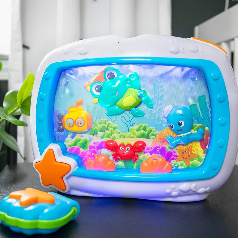 Sea aquarium Soother baby Remote Lights Melodies bebe fish aquarium
