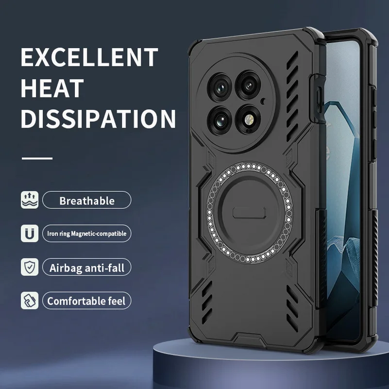 Cooling Breathable Heat Dissipation Magnetic Ring Protective Case