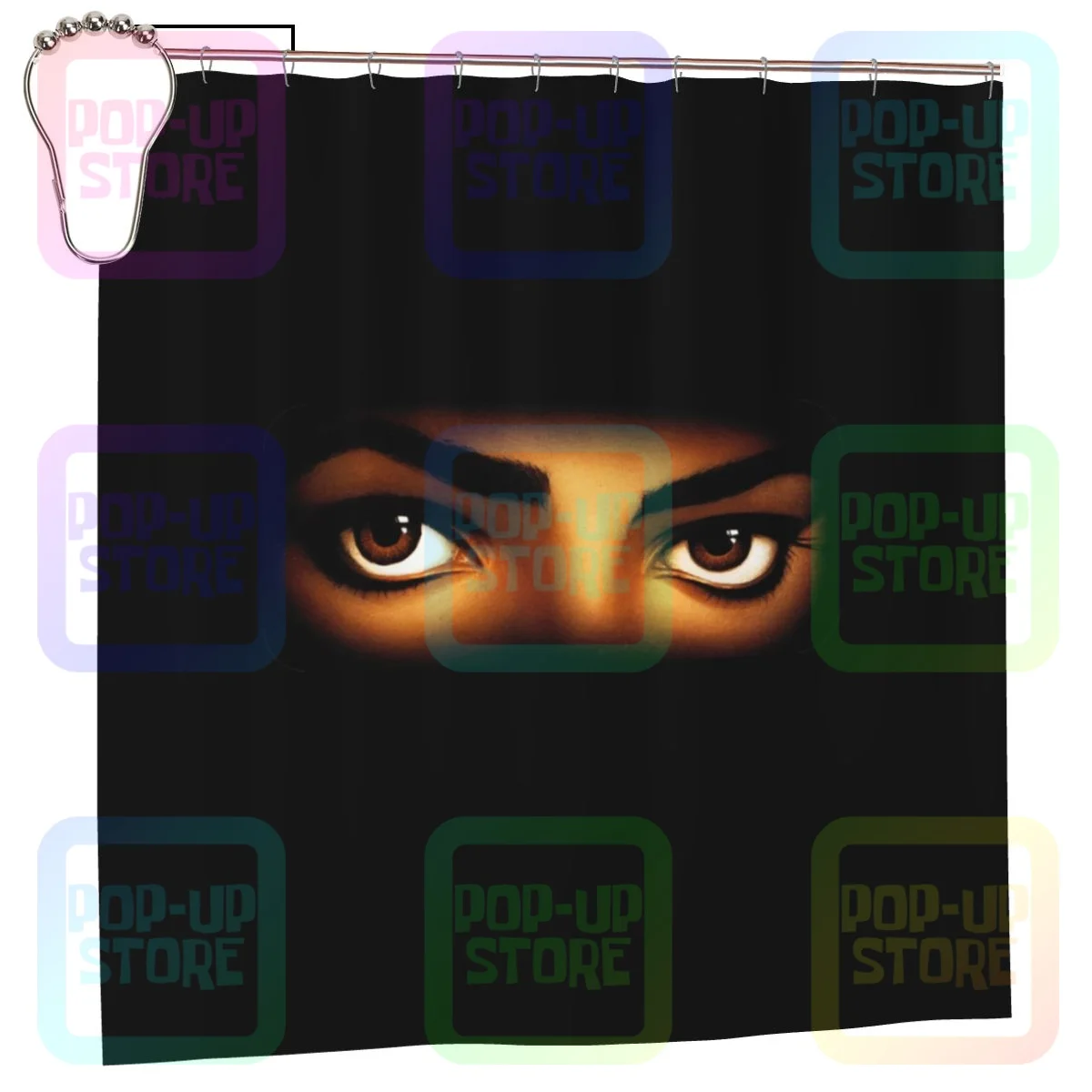 90S Michael Jackson Dangerous World Tour 1992 Shower Curtain Bathroom Curtain Custom Lightweight Eco-Friendly