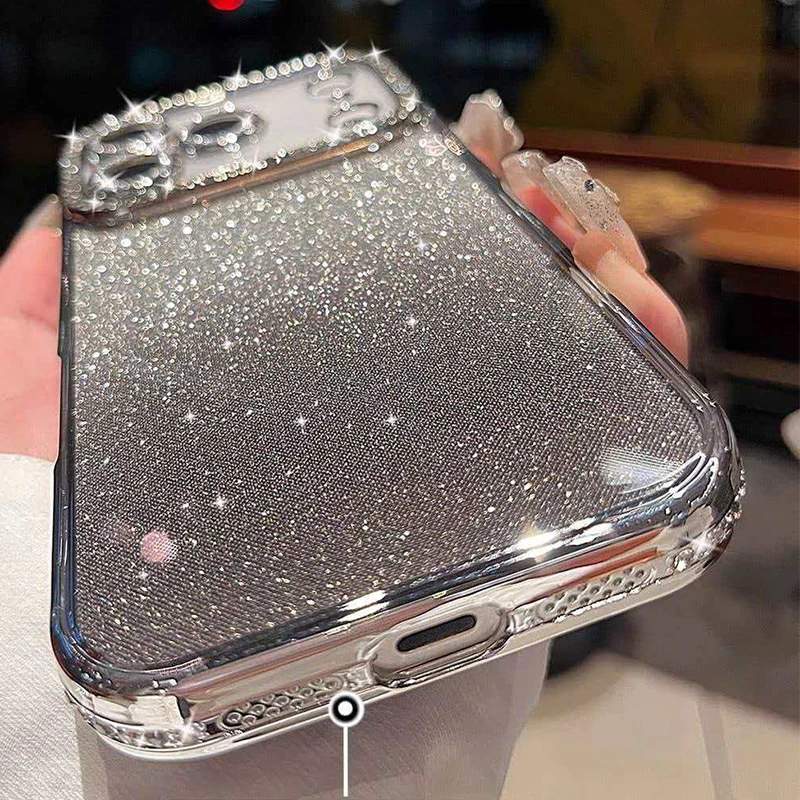 Luxury Diamond Glitter Shockproof Phone Case - Elegant Women's Bumper Cover