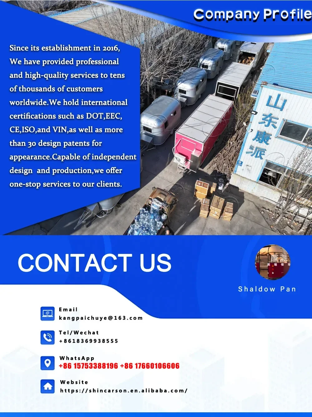Outdoor Food Trailer Silver-Gray Dual-Wheel Structure with Side Serving Window Catering Truck Mobile Kitchen Trailer S88cc00de0e1d4d9e99e112bc3f6e460c1