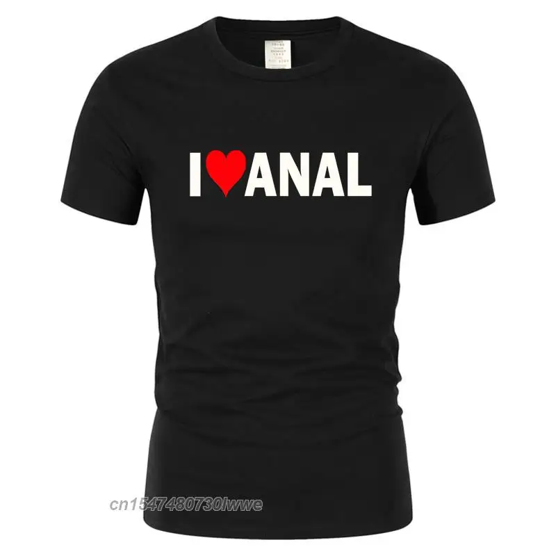 Футболка мужская оверсайз с надписью «I Love Anal»
