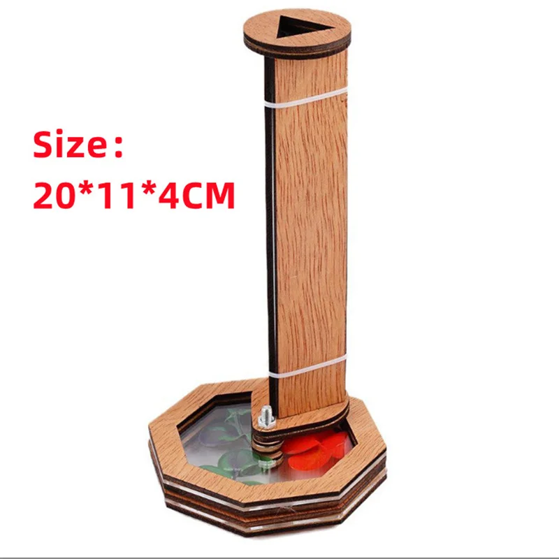 3D Wooden DIY Kids Kaleidoscope Magic Rotating Glass Outdoor Toys for Nature Lovers Gifts for Children's Interest Cultivation