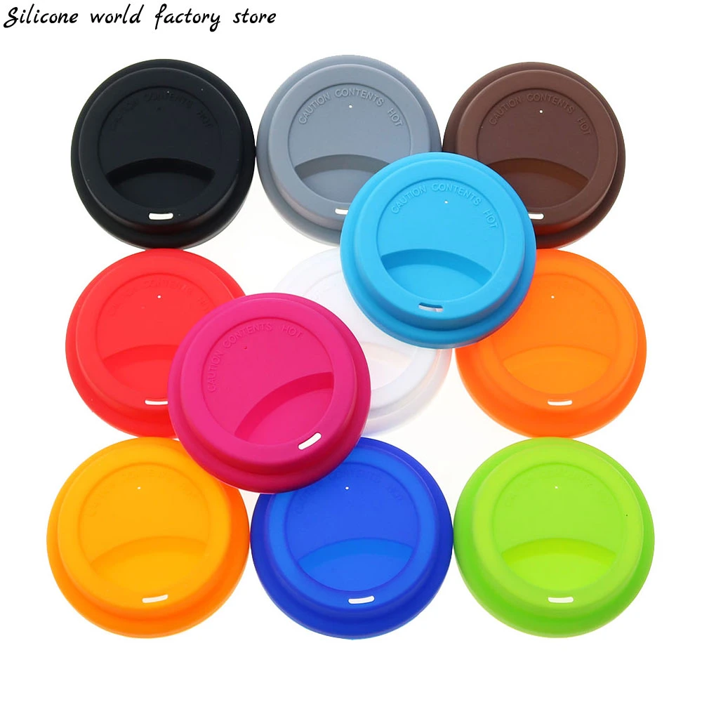 Silicone World 9.5cm Universal Reusable Silicone Cup Lids Fresh Cover