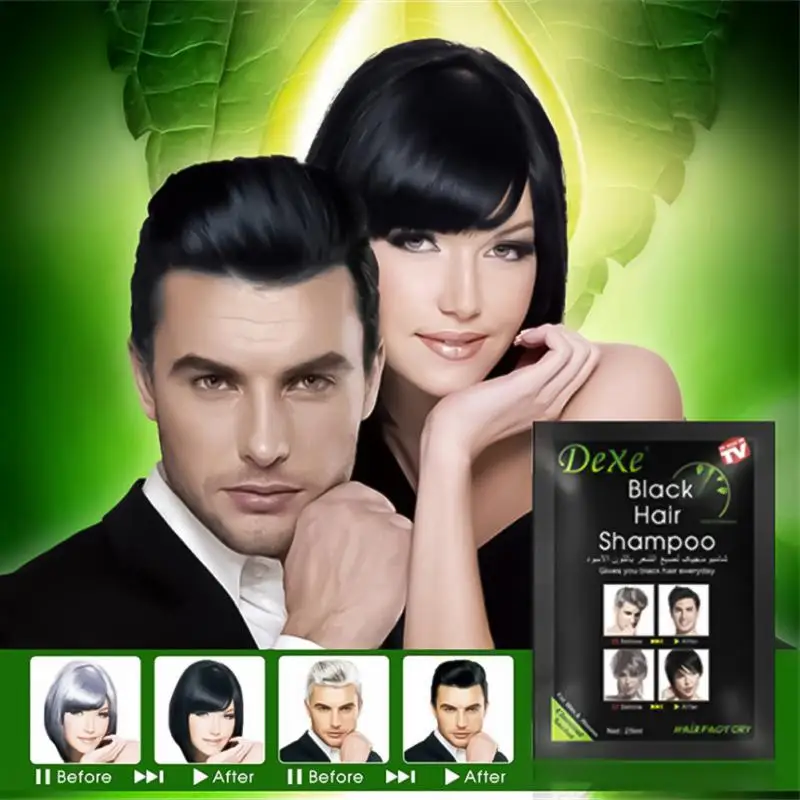 

Sdotter Black Hair Shampoo Hair Color Hair Dye Shampoo Organic Permanent Grey Hair Removal Restore Shiny Hair For Men Women Hair