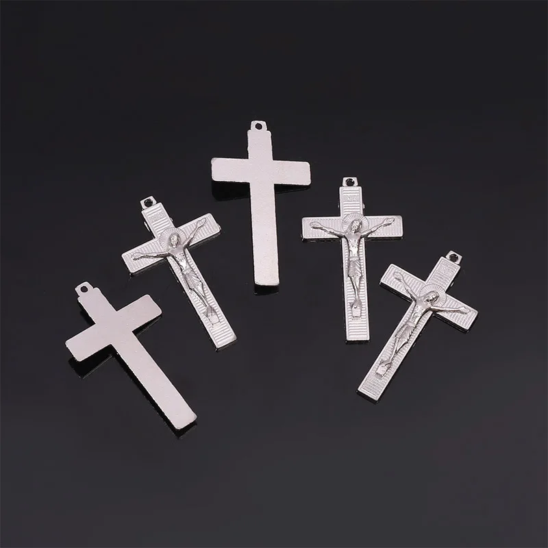 Lot De 9 Croix Breloques Pendentifs Dorés - Style Gothique, Pour Bracelet Ou Collier