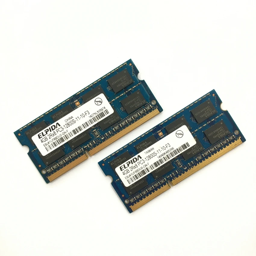 Laptop Memory Module Laptop Ram Memory Notebook Ram Memory ELPIDA 4GB 8GB 1600Mhz DDR3 SODIMM
