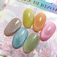 KODIES GEL Cat Eye Top Coat Gelpolish Diamond Sparkle Glitter Gel Nail Polish Magnetic Semi Permanent UV Manicure Nails Enamels 2