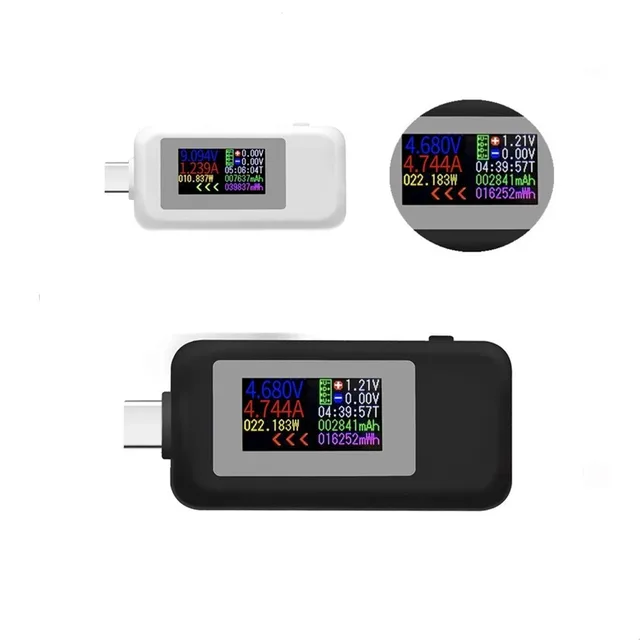 4-30V 5A USB Type-C Power Tester Voltage Current Capacity Meter