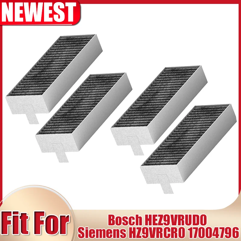 4PCS Cooker Hood Activated Carbon Filter For Bosch Siemens 17004796 Bosch HEZ9VRUD0 HZ9VRCR0 Gaggenau CA282111 Cooker Hood