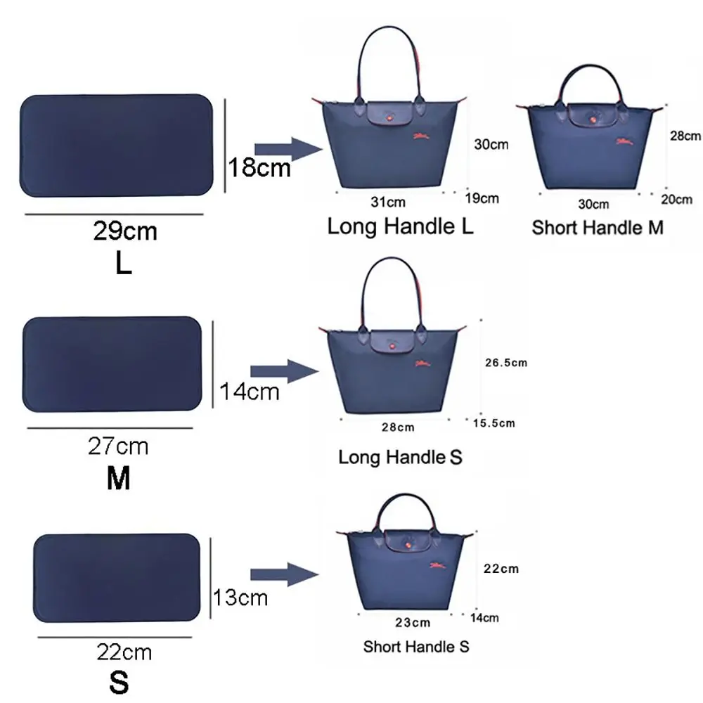 1Pcs Cosmetic Makeup Felt Base Shaper Felt Anti Collapse Bag Bottom Plate Blue Black Pink Beige S/M/L Bag Support Pad