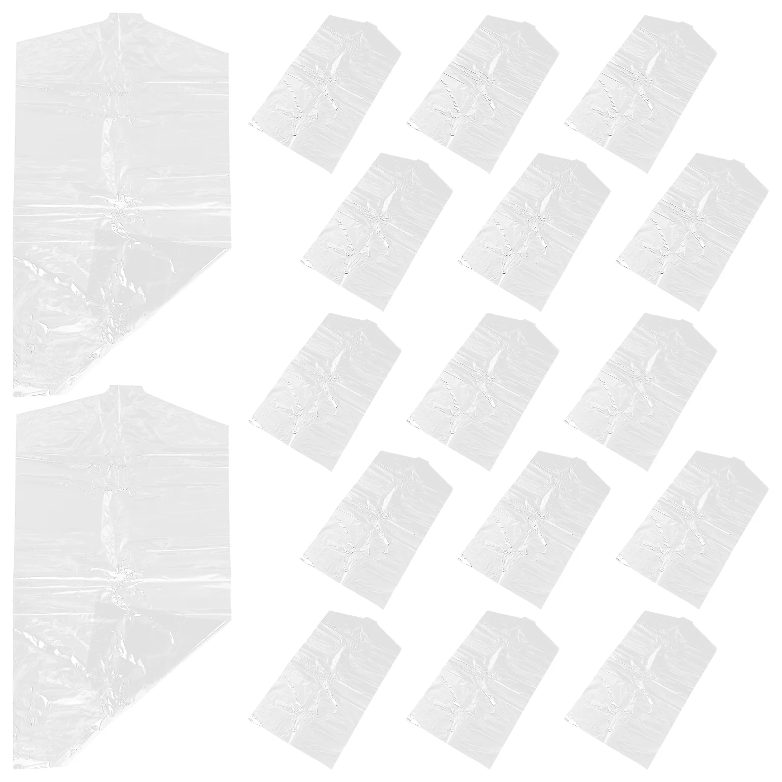 

Garment Dry Cleaning Bag Clothing Storage Coat Suit Hanging Clothes Covers Dust Cloths
