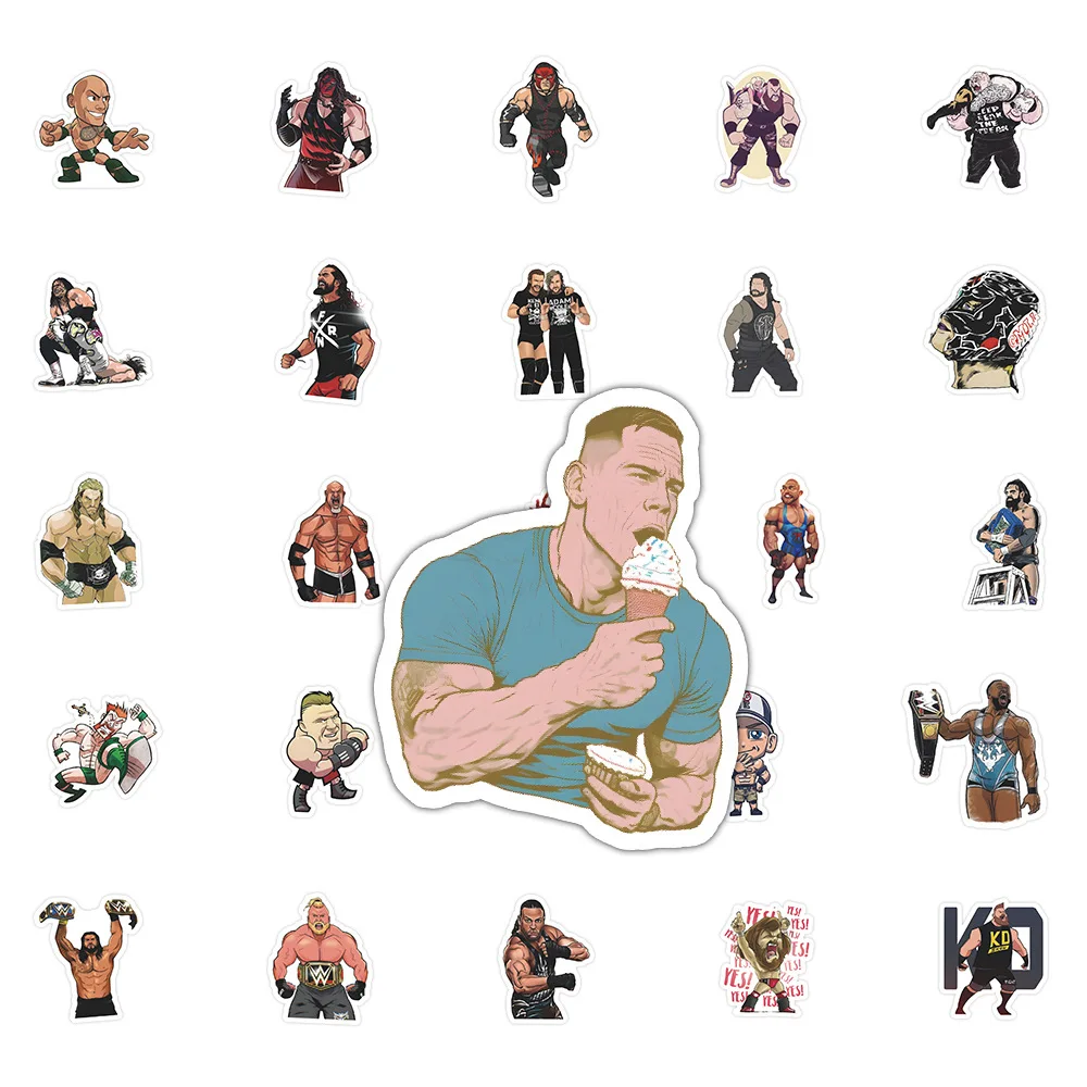 10/30/60 pçs luta livre dos desenhos animados adesivos we graffiti diy  adesivo portátil telefone guitarra carro bicicleta skate decalques  decoração brinquedo - AliExpress, image size:1000x1000