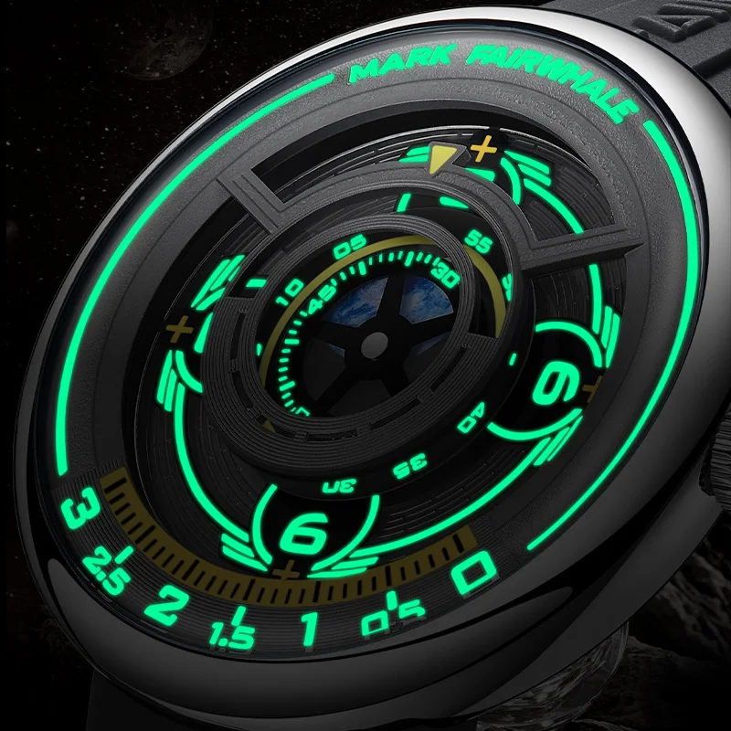 reloj hombre Top Brand New Arrivals Earth 3D Mens Watches Luminous Silicone Strap Quartz Wristwatch saat kol saati erkek 2025 3