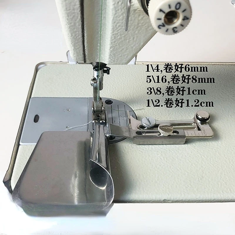 Machine Flat Curling Slide Curtain Hemmer Hemming Device Bed Sheet