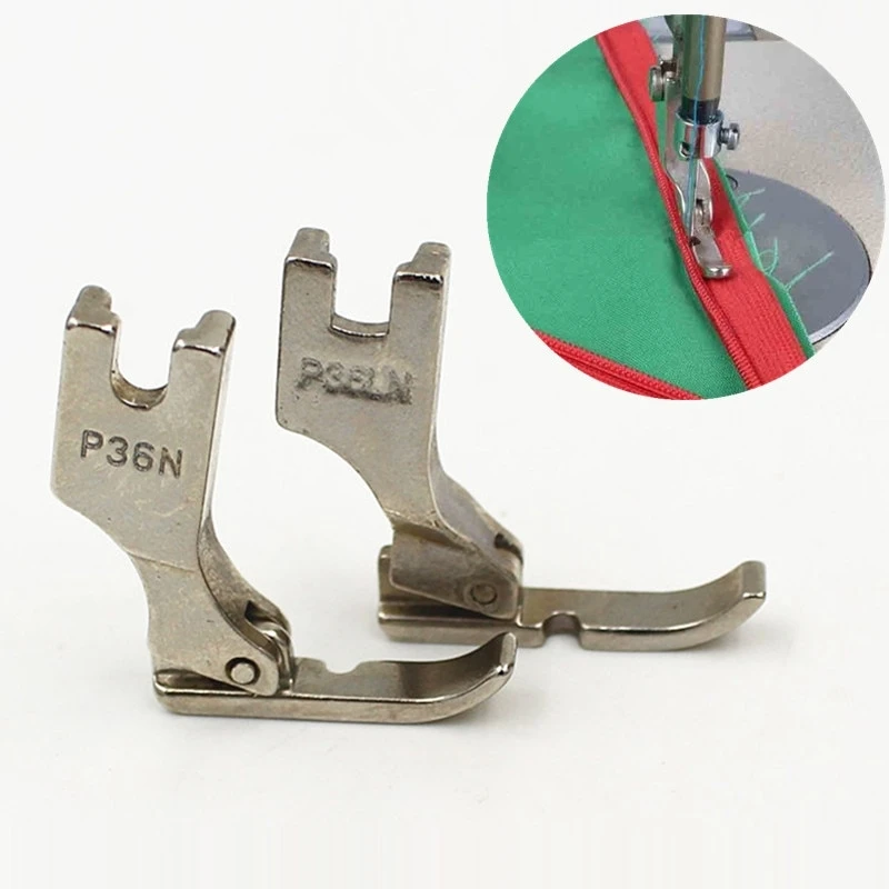 Description Picture 2 of item2 Pcs Industral Sewing Machine Flatcar Zipper Presser Foot  P36LN / P36N