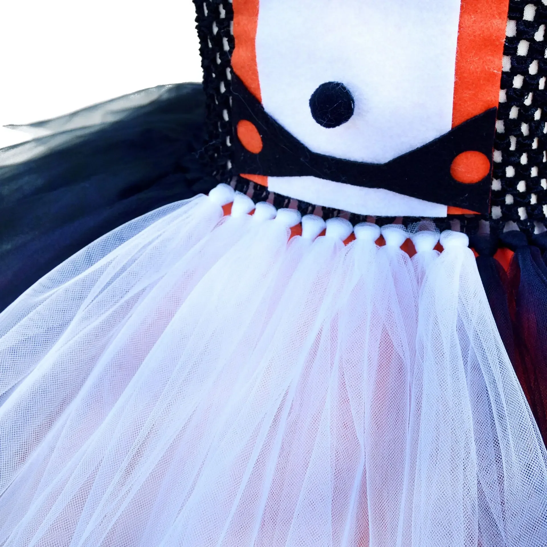 Cosplay Costume Kids Girls Dress Halloween Dress Outfit Animal Penguin Dress Role Play Children's Day Stage Story Meeting Dress Penguin Headband Prop Halloween Carnival Costume