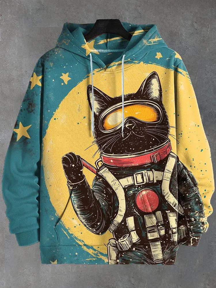 Funny Cat 3D Print Unisex Hoodie Sweatshirt