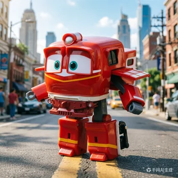 Silverlit Robocar Poli, Figura Trasformabile, Robot ALF, Robot o Treno Trasformabile