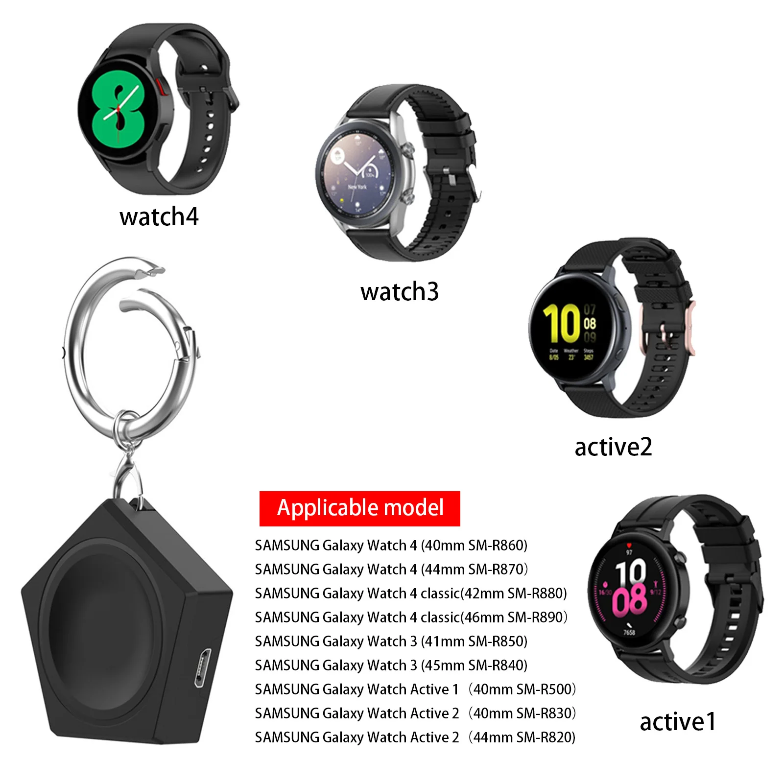1000Mah ͸   ޴   Ű ü  ⺻ Ｚ GalaxyWatch 4 3 Ƽ 2 1
