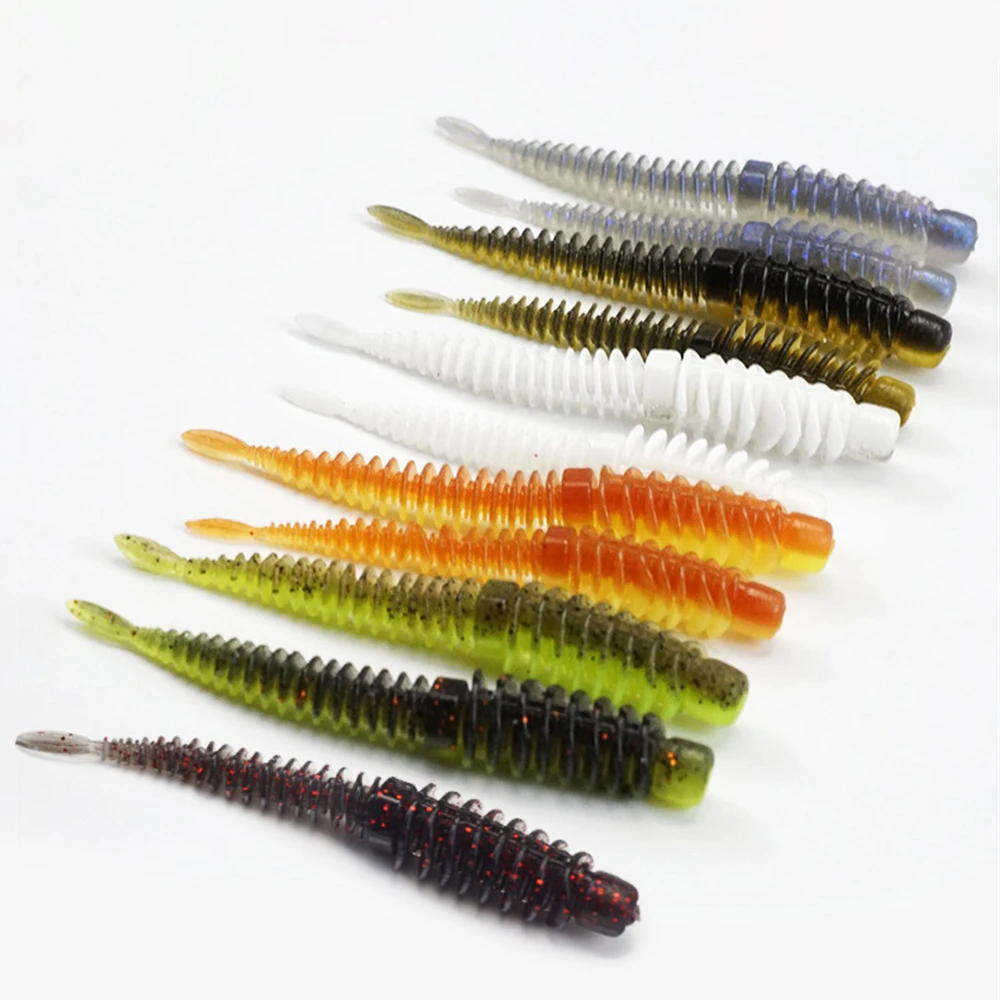 10PCS Soft Bait 75mm 85mm Fishing Lures Worms TPE Soft Lures Suitable for Bass  Fishing Texas Rigs Carolina Rigs Neko Rigs - AliExpress