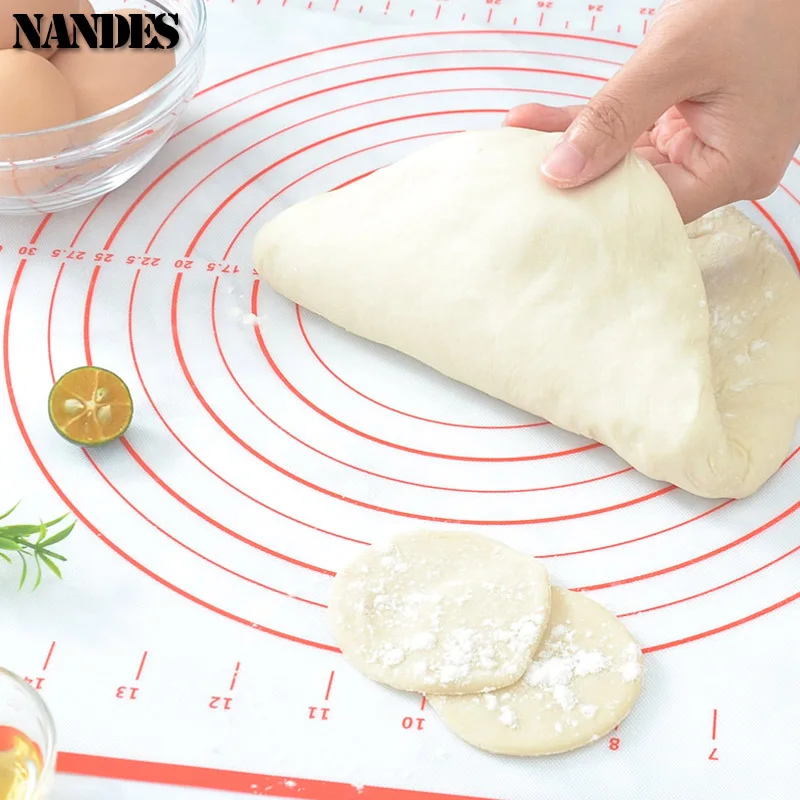조정 가능한 롤링 핀 탈착식 링 반죽 매트 반죽 롤러 스테인레스 스틸 실리콘 반죽 매트 비 스틱 실리콘