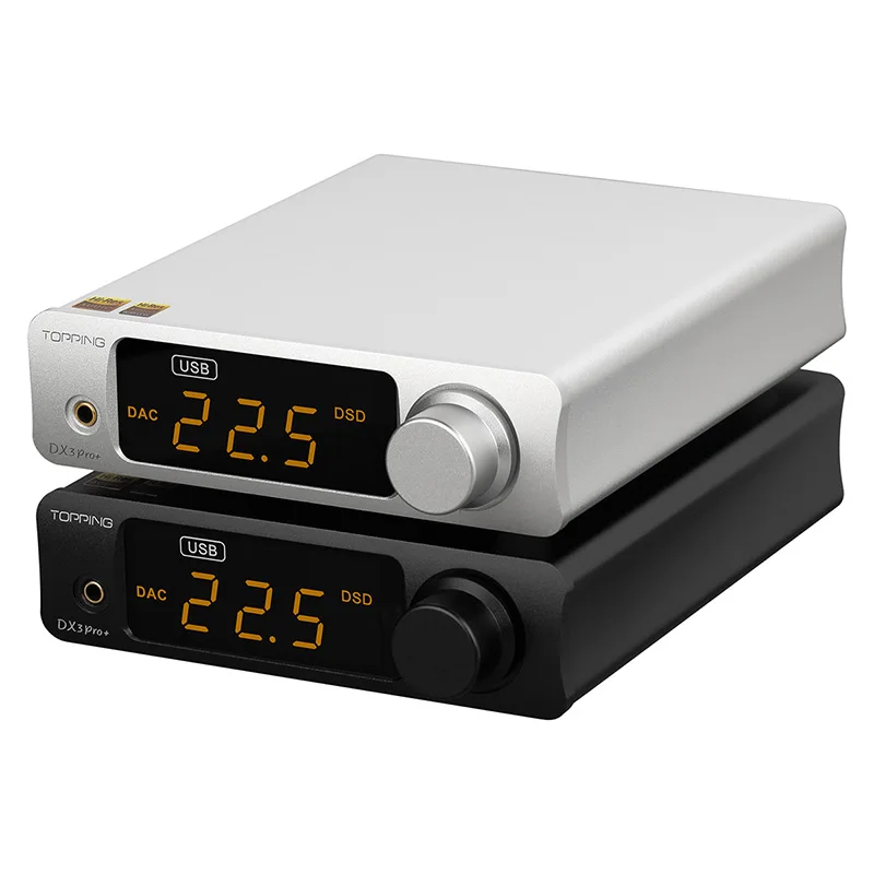TOPPING Dx3 Pro Plus Digital Audio Music Decoder USB DAC Headphone Amplifier Balanced HIFI ES9038Q2M Bluetooth LDAC DSD DX3pro+