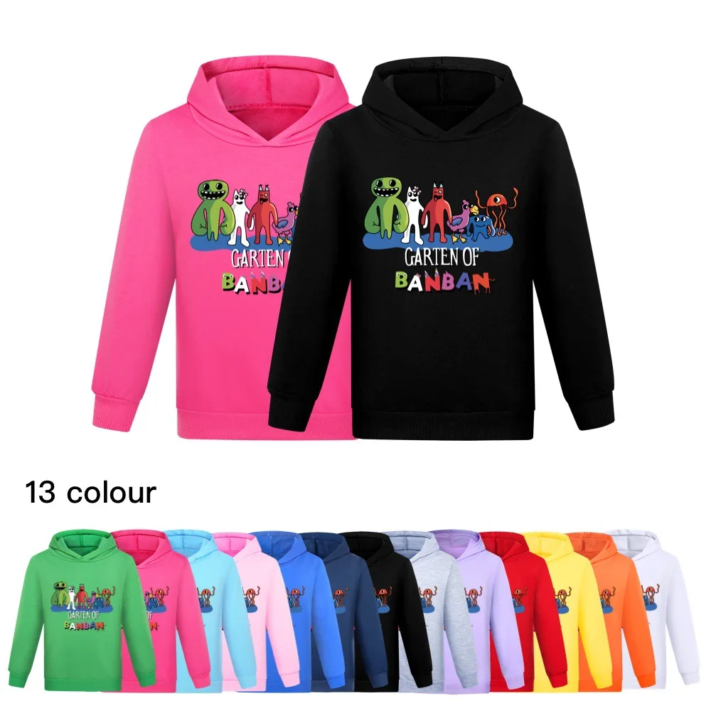

New Kids Garden of Banban Clothes Children Anime Printed Hoodies Long Sleeve Autumn Toddler Boys Girls Cute Sweatshirts