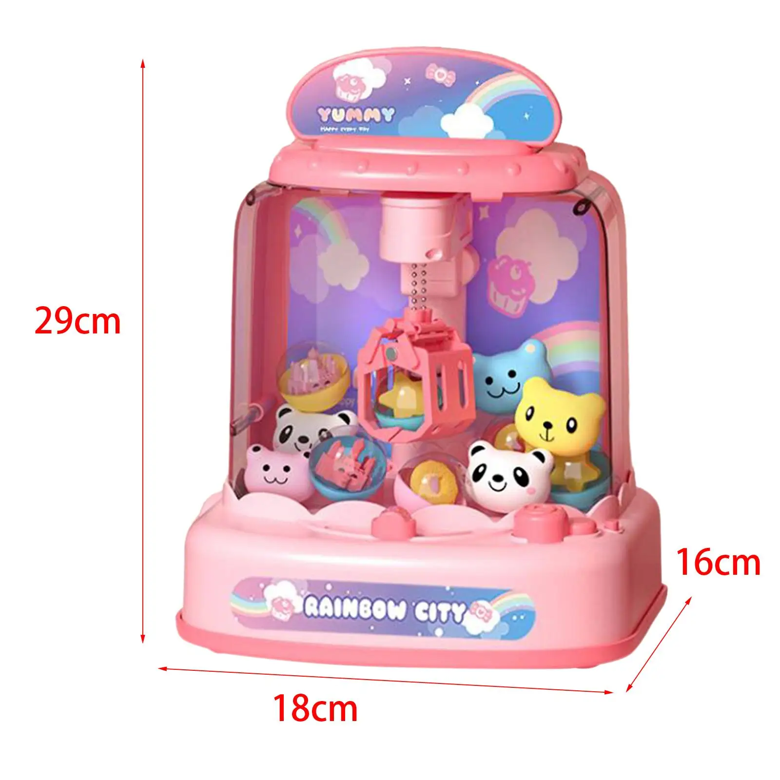 Arcade Game Machine with Sound Mini Vending Machines Electronic Arcade Game Grab 6