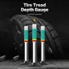 25mm Car Wheel Tyre Cylindrical Measuring Ruler Digital Tire Tread Pattern Depth Gauge Meter Automobile Repair Tool 1