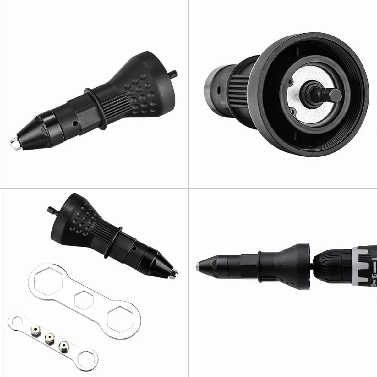 Rivet Tool Rivet Hardware Adapter Electric Electric Nut Hardware Alloy Steel Nut Tool With Hexagonal Wrench