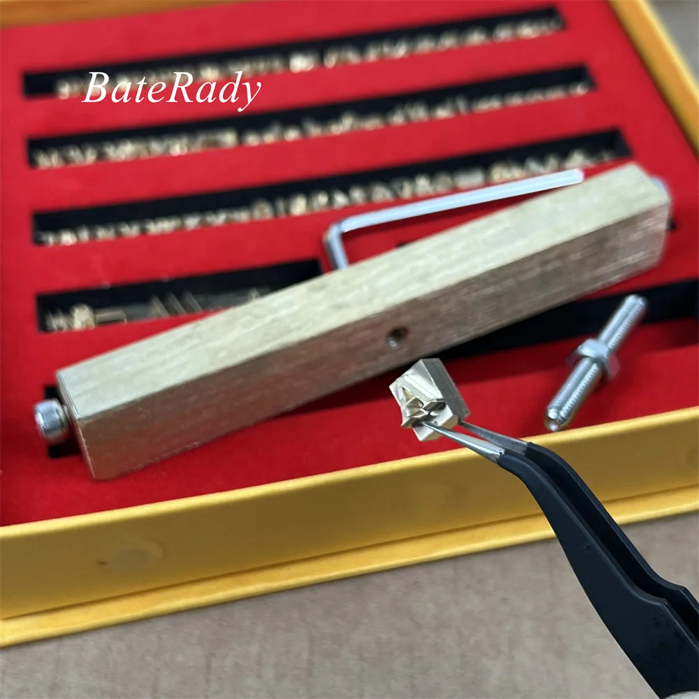 BateRady Time New Roman Brass Stamping Letters Flexible Letters Hot Foil Stamping Die Based on A height 6mm