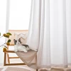 Strong Quality Scratch Resistant White Sheer Curtains for Living Room Bedroom Window Soft Tulle Curtain Solid Color Fabric 4