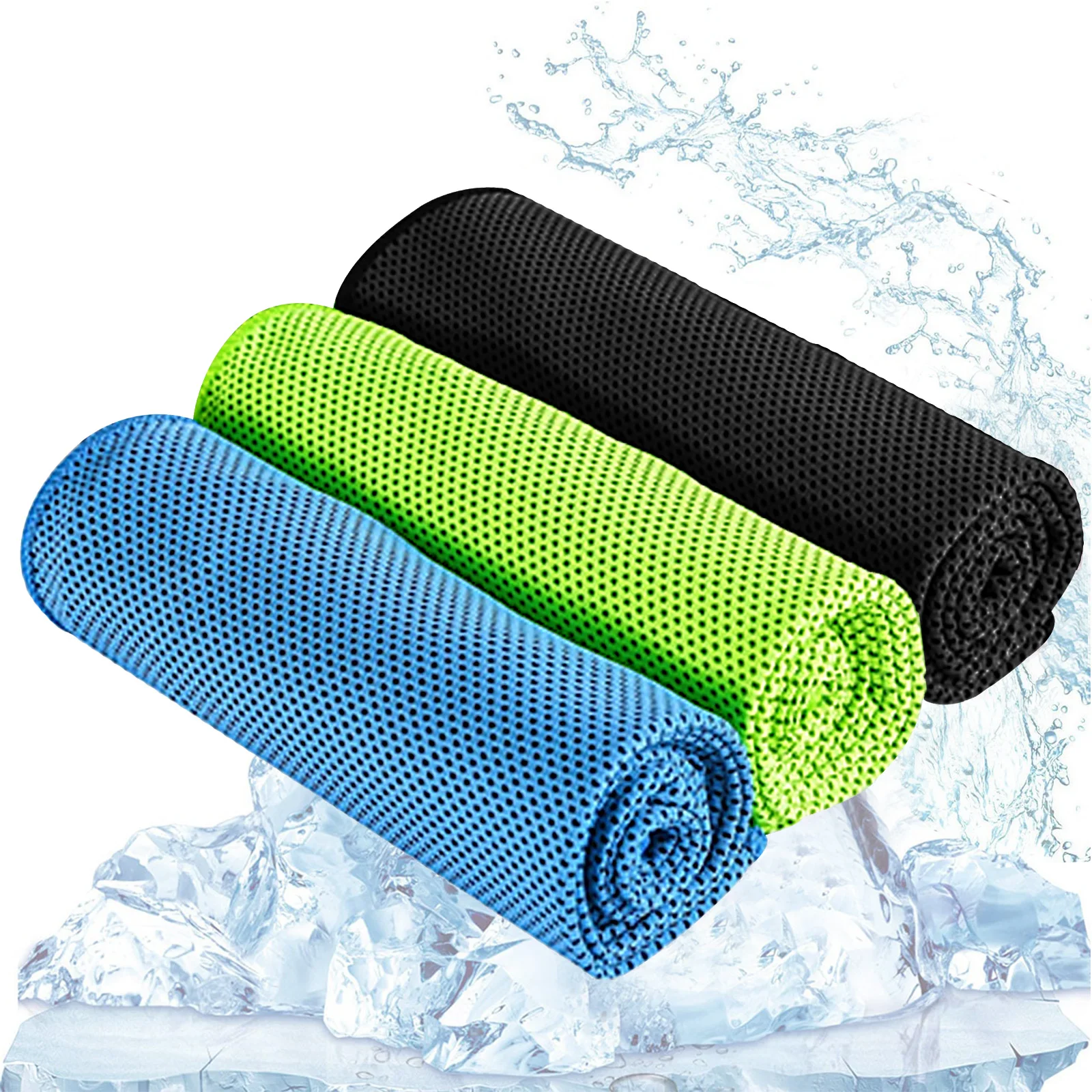 5 Pcs Golf Cooling Towel Cold Ice Towel Microfiber Quick Dry Breathable