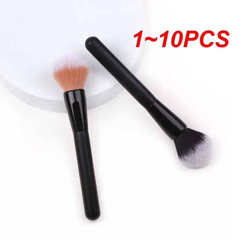

1~10PCS Single Makeup Brush Blush Liquid Foundation Loose Powder Highlighter Flat Brush Make Up Brush