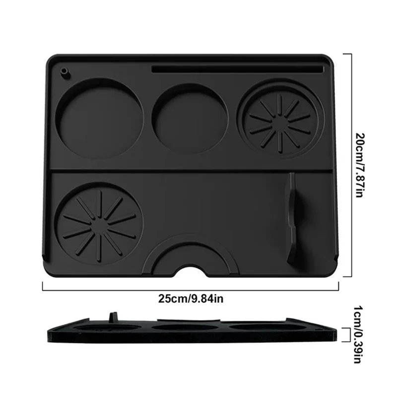 Coffee Tamping Mat Silicone Non Slip Holder Pad Coffee Press Cushion Tool Coffee Accessory Tamp Station Mat for Home and Cafe