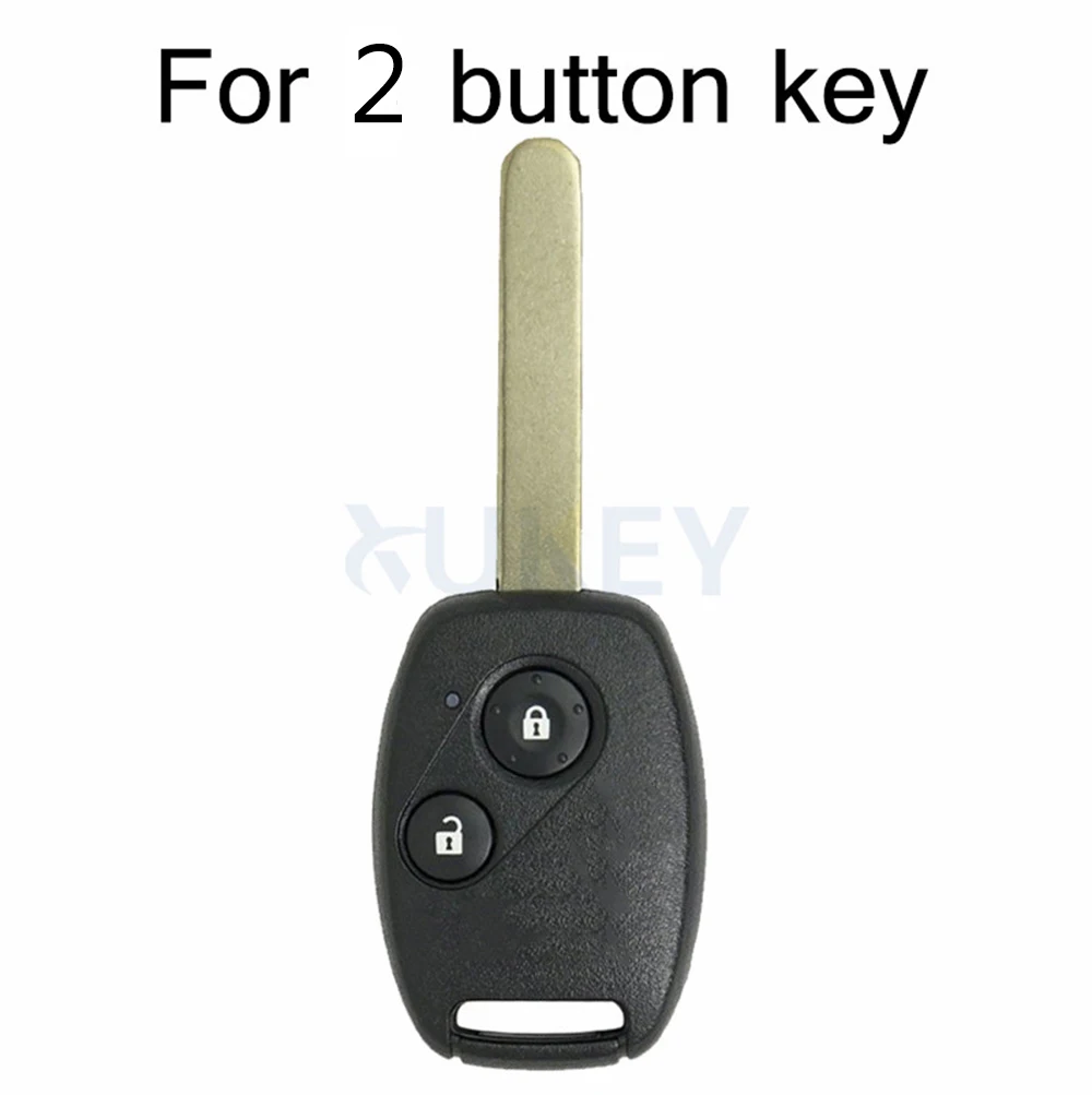 Car Key Shell APKTNKA Car Key Shell Replacement Fob Case For Honda Civic Accord Pilot Fit Crv Jazz Frv s2000 Stream Odyssey 2 Button No Blade