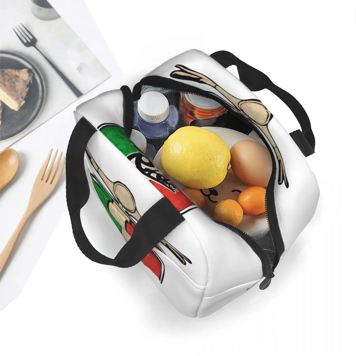 Vespa-Lunch Bags Insulated Bento Box Portable Lunch Tote Leakproof Picnic Bags Cooler Thermal Bag for Woman Girl Office