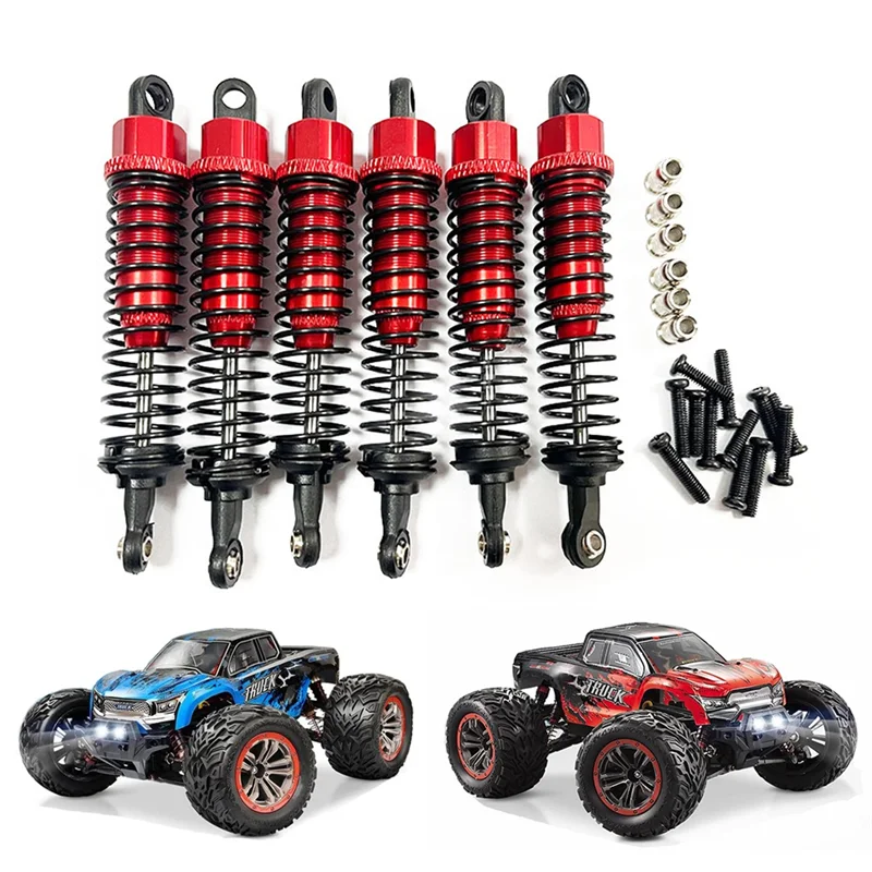 6Pcs Metal Oil Shock Absorber Damper for HOSIM XINLEHONG XLH 9125 9155 9156 1/10 1/12 RC Car Upgrade Parts Accessories,3