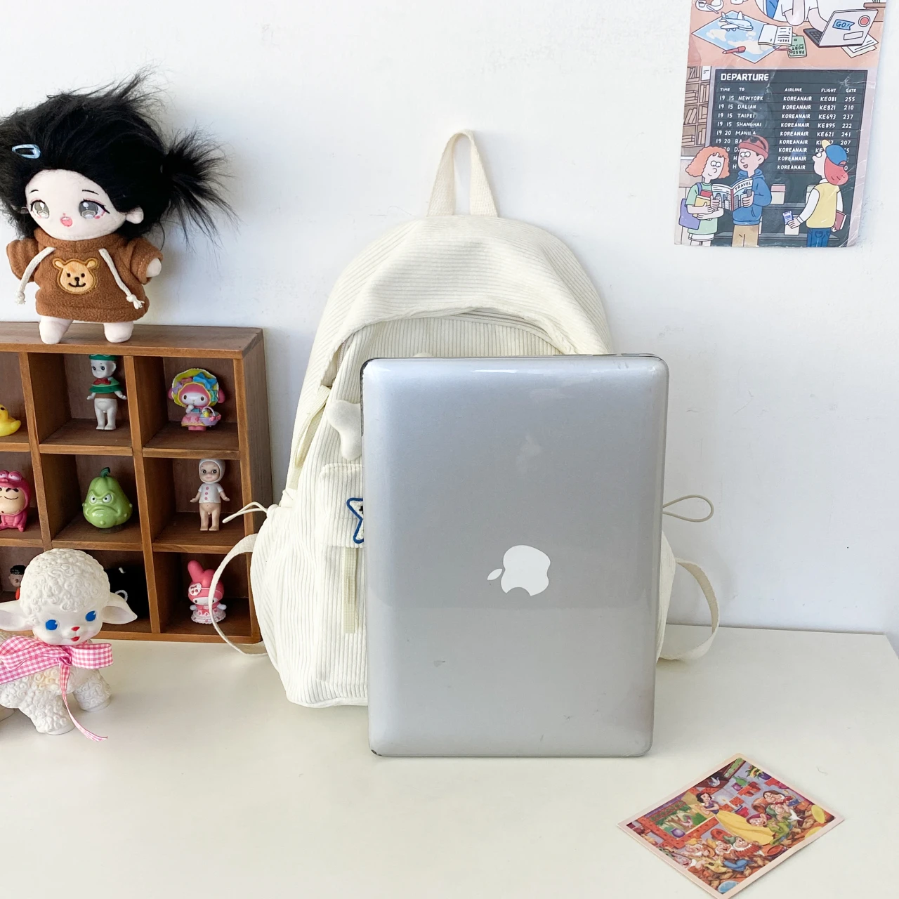 Backpacks For Students Canvas Black School Bags for Girls Shoulder Travel Bag Fashion Kawaii Small Backpack for Women Cheap